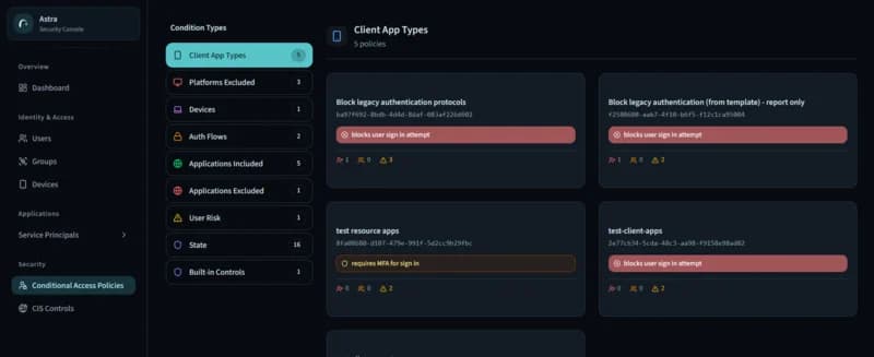Astra prioritized dashboard preview